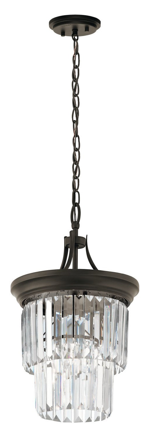 Kichler Emile 1 Light Pendant Semi Flush Model: 43748OZ
