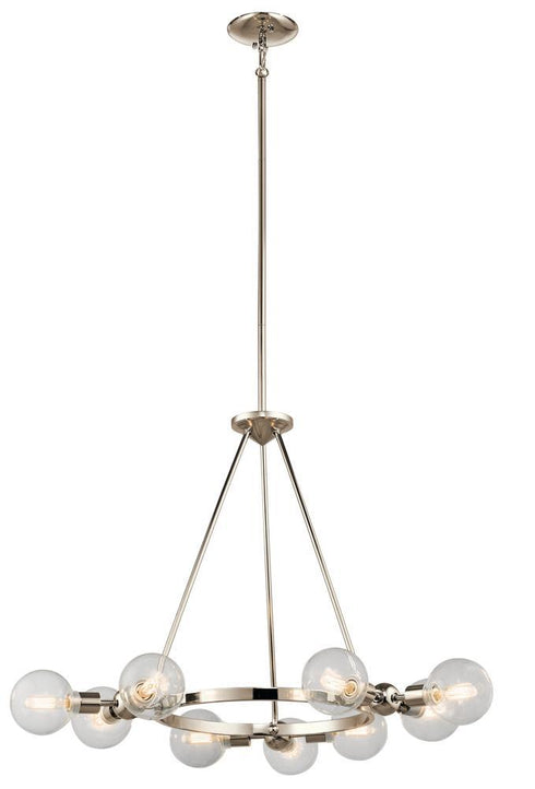Kichler Garim 9 Light Chandelier Model: 42474PN