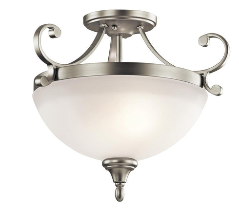 Kichler Monroe 2 Light Semi Flush Model: 43169OZ