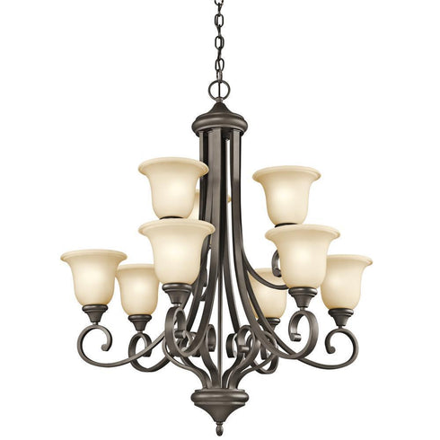 Kichler 9 Light LED Chandelier Model: 43159OZL18