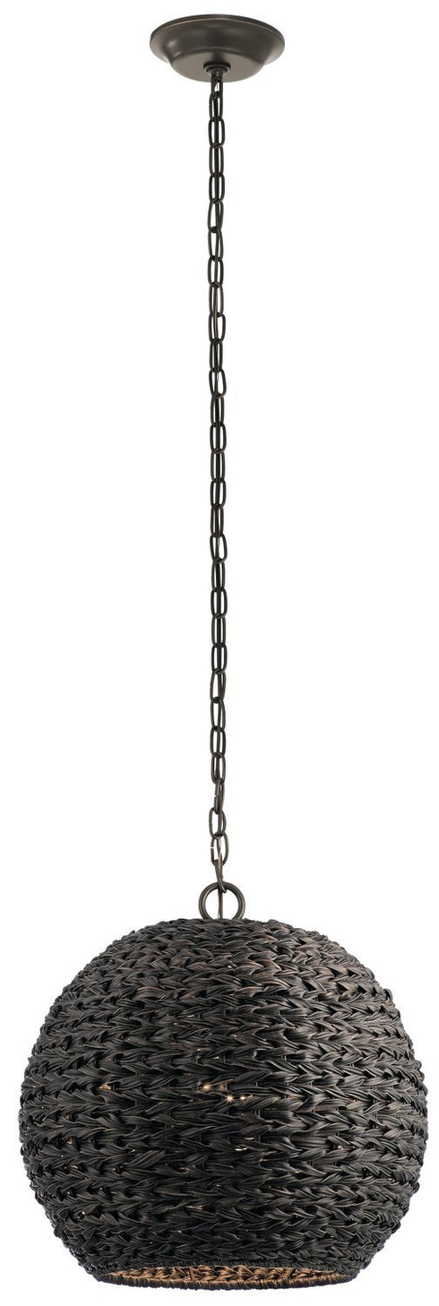 Kichler Palisades 1 Light Outdoor Pendant Model: 49809OZCW