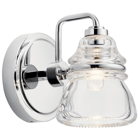 Kichler Ridgewood 1 Light Wall Sconce Model: 45691CH