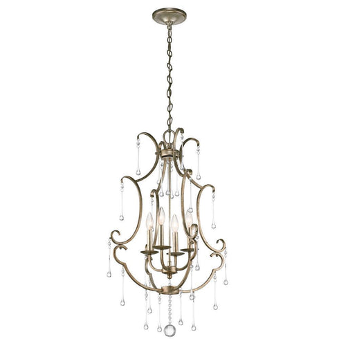 Kichler Shelsley 4 Light Foyer Chandelier Model: 43619SGD