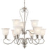 Kichler Tanglewood 9 Light LED Chandelier Model: 42907NIL18
