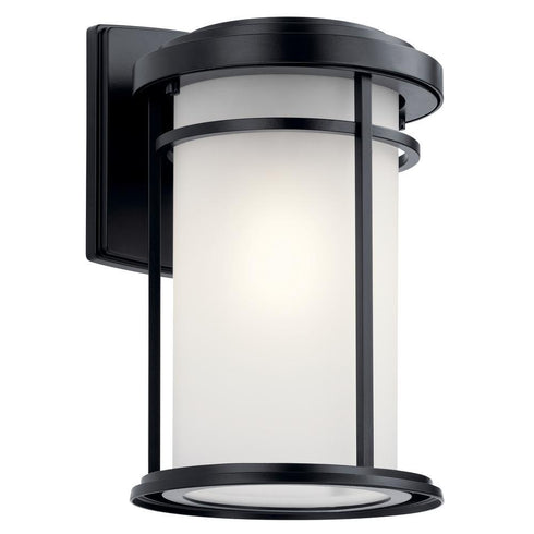 Kichler Toman 1 Light Outdoor Wall Model: 49687BK