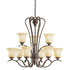 Kichler Wedgeport(Tm) 9 Light Chandelier Model: 2086NI