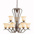 Kichler Wedgeport(Tm) 9 Light Chandelier Model: 2086NI