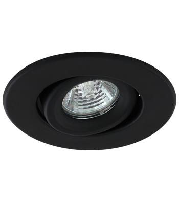 LiteLine 4 Inch Trim Mr16 75 Watt Gimbal 2 Clip Black Model: GR-TH18R-BK