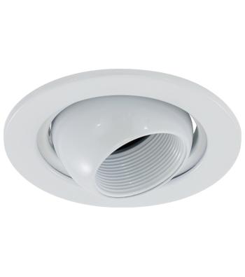 LiteLine 4 Inch Trim Mr16 75 Watt White Eyeball White Model: GR-TH04-WH