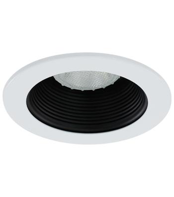 LiteLine 4 Inch Trim P20 50 Watt Black Baffle White Model: HV4-TH4001-BK