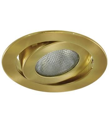 LiteLine 4 Inch Trim P20 50 Watt Gimbal Brushed Brass Model: HV4-TH4018-BB