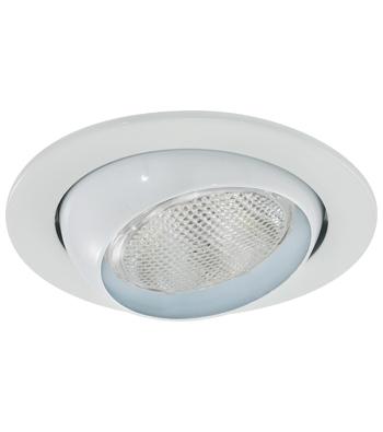 LiteLine 4 Inch Trim P20 50 Watt White Eyeball White Model: HV4-TH4004-WH