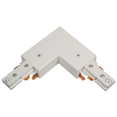 LiteLine A-Line track single circuit Single Circuit Light Power Feed Connector Model: ATKP02-WH