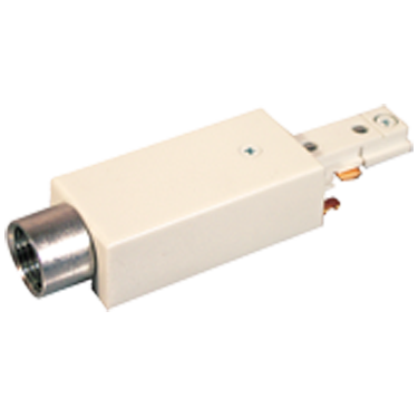 LiteLine A-Line track single circuit Single Circuit Live End Conduit Feed Silver Model: ATKP06-SL