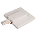 LiteLine A-Line track single circuit Single Circuit Live End Power Feed With Model: ATKP11-WH