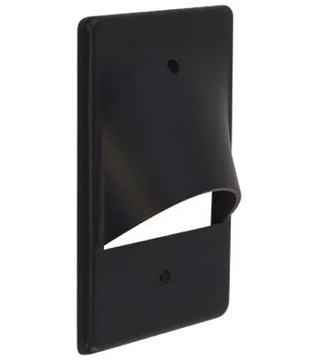 LiteLine Eyelid Face Plate 1 Gang Bk Square Black Model: OSL-EYE1-BK