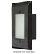 LiteLine LED Step Light Kit 1 Gang 30k Eyelid Black Model: OSL1020-30K-EYE1-BK