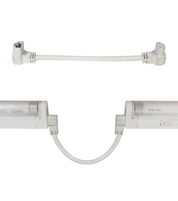 LiteLine Ledbar Accessory 6 Inch Flexible Connector 90 Deg Bottom Model: ALFT902-WH-3