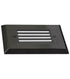 LiteLine Louver Face Plate 1 Gang Bk Square Black Model: OSL-LVR1-BK