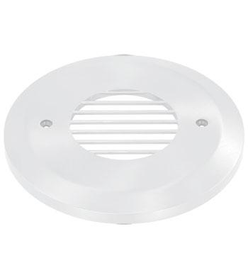 LiteLine Louver Face Plate 1 Gang Fwh Round Flat White Model: OSL-LVRR-FWH