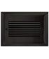 LiteLine Louver Face Plate 3 Gang Bk Square Black Model: OSL-LVR3-BK