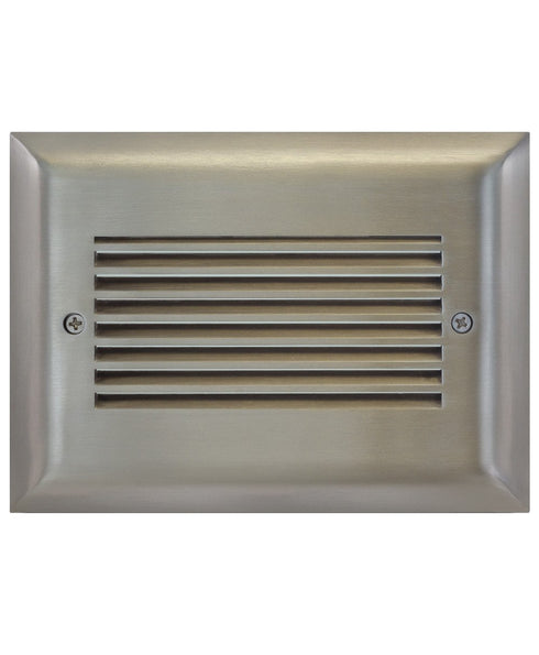 LiteLine Louver Face Plate 3 Gang Bn Square Brushed Model: OSL-LVR3-BN