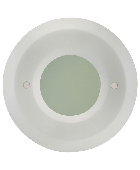 LiteLine Open Face Plate 1 Gang Fwh Round Flat White Model: OSL-OPNR-FWH