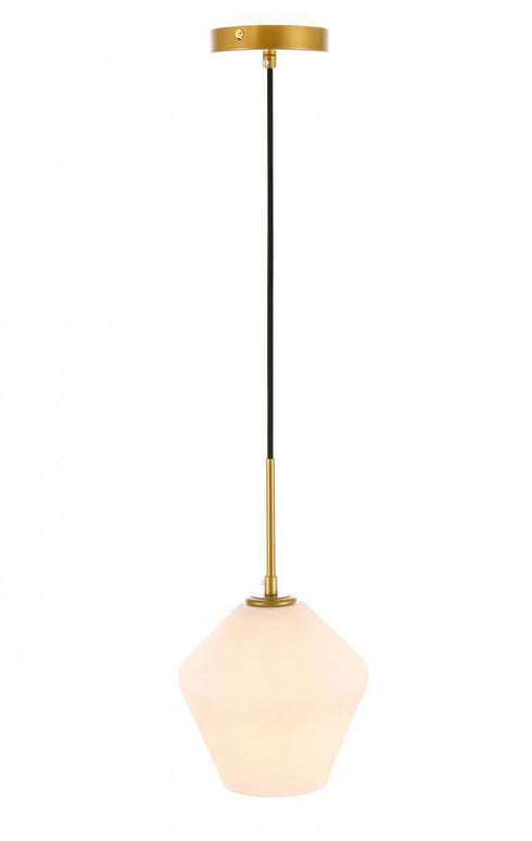 Living District 3 Light Gene 1 Light Black And Clear Glass Pendant Model: LD2256BK