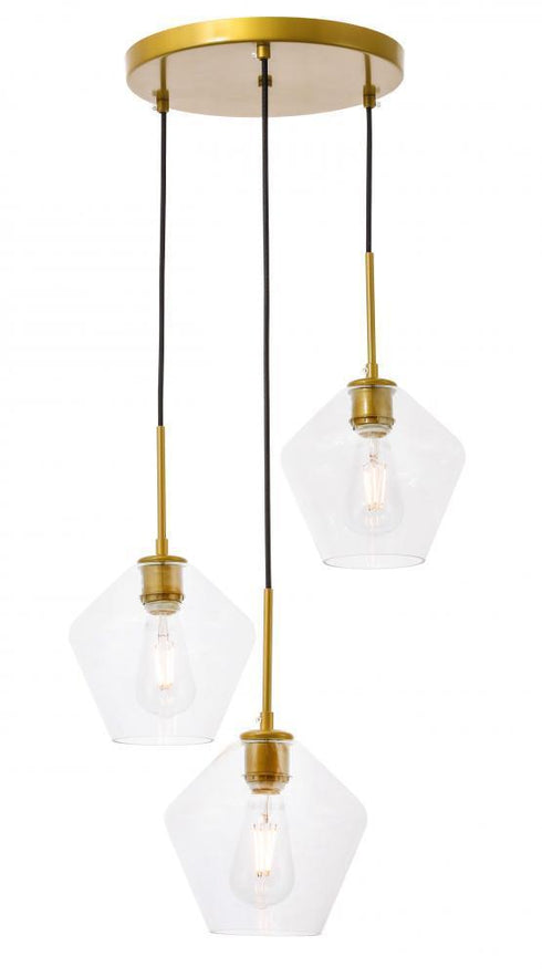 Living District Gene 3 Light Pendant Model: LD2258BR