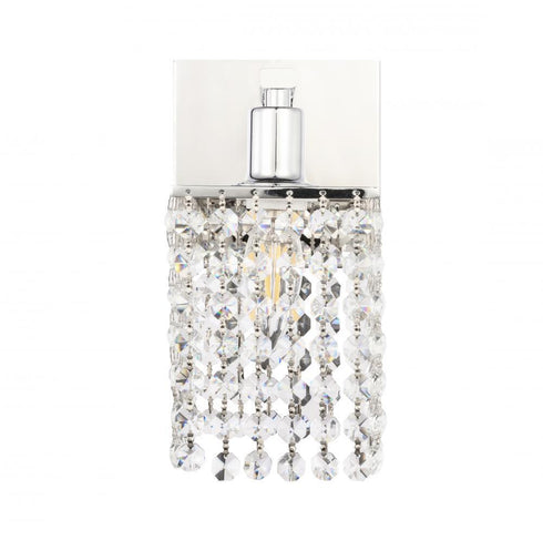 Living District 4 Light Phineas 1 Light Chrome And Clear Crystals Model: LD7007C