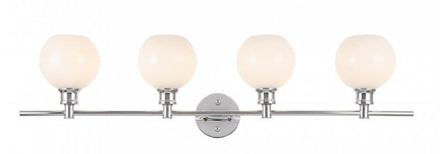 Living District 5 Light Collier 4 Light Chrome And Clear Glass Wall Model: LD2322C