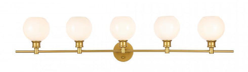 Living District 5 Light Collier 5 Light Chrome And Clear Glass Wall Model: LD2326C