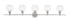Living District 5 Light Collier 5 Light Chrome And Clear Glass Wall Model: LD2326C