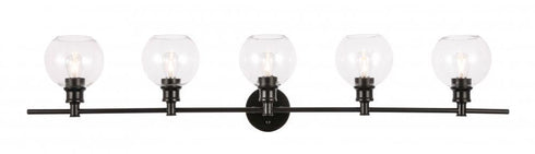 Living District 5 Light Collier 5 Light Chrome And Clear Glass Wall Model: LD2326C