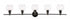 Living District 5 Light Collier 5 Light Chrome And Clear Glass Wall Model: LD2326C