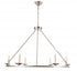 Living District 6 Light Maine 6 Light Burnished Nickel Chandelier Model: LD6010D36BN