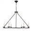 Living District 6 Light Maine 6 Light Burnished Nickel Chandelier Model: LD6010D36BN