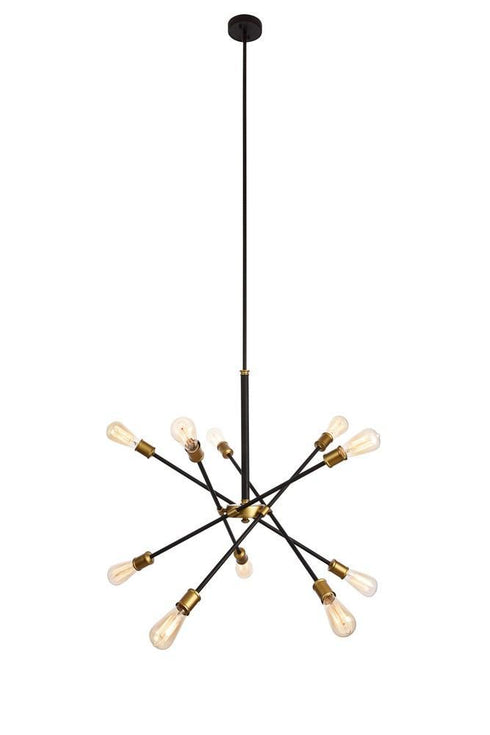 Living District Axel Chandelier Model: LD8003D28BK