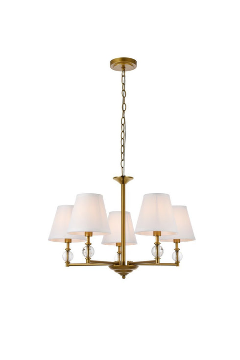 Living District Bethany 5 Light Pendant Model: LD7024D25SN