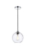 Living District Cashel 1 Light Pendant Model: LD2281BR