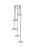 Living District Eclipse 5 Light Pendant Model: LD6075BK