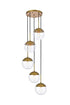 Living District Eclipse 5 Light Pendant Model: LD6075BK