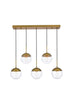 Living District Eclipse 7 Light Pendant Model: LD6087BK