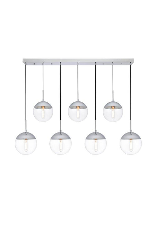 Living District Eclipse 7 Light Pendant Model: LD6087BK