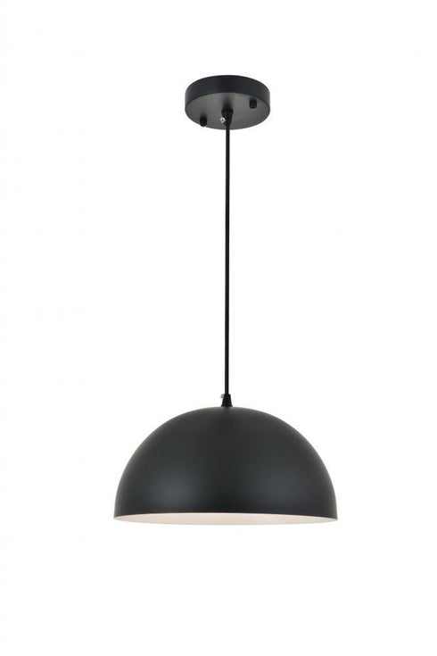 Living District Forte 1 Light Pendant Model: LD4022D12BK