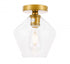 Living District Gene Flush Mount Model: LD2254BK