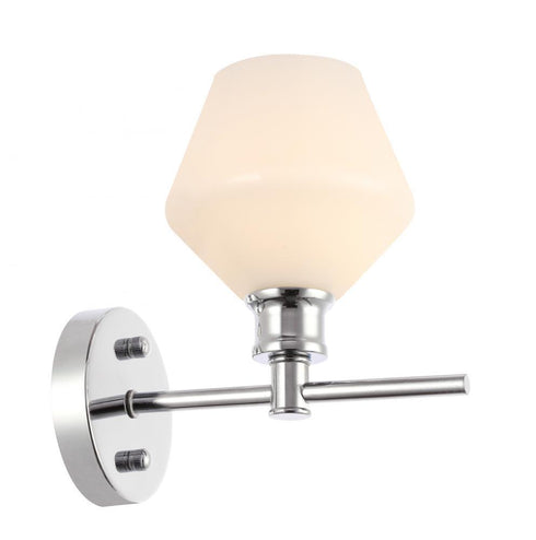 Living District 1 Light Gene 1 Light Black And Clear Glass Wall Model: LD2308BK