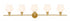 Living District Gene Sconce Model: LD2325BK