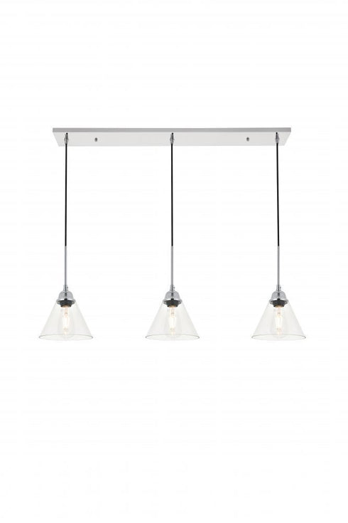 Living District Histoire 3 Light Pendant Model: LD4017D40BRB