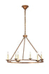 Living District Maine 6 Light Chandelier Model: LD6010D32BN